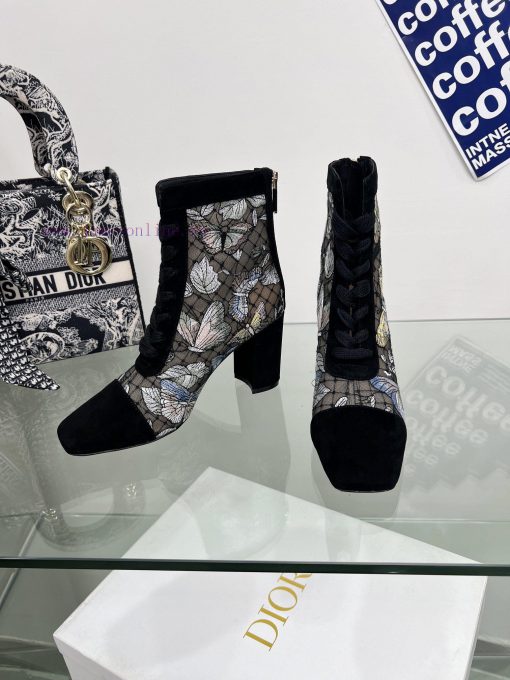 Follow the bootsJ'ADIOR Embroidered Jacquard Mesh Boots Dior 2023 Spring/Summer Latest Colory15qnie6 - Image 6