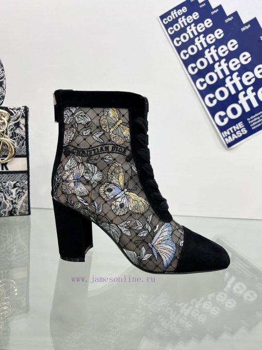 Follow the bootsJ'ADIOR Embroidered Jacquard Mesh Boots Dior 2023 Spring/Summer Latest Colory15qnie6 - Image 7