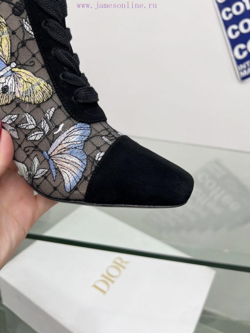 Follow the bootsJ'ADIOR Embroidered Jacquard Mesh Boots Dior 2023 Spring/Summer Latest Colory15qnie6 - Image 9