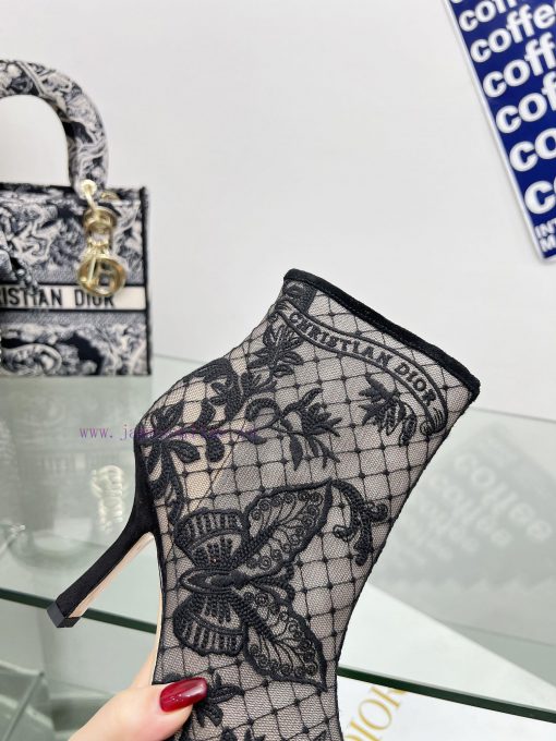 Follow the bootsJ'ADIOR Embroidered Jacquard Mesh Boots Dior 2023 Spring/Summer Latest Coloratfjnldy - Image 7