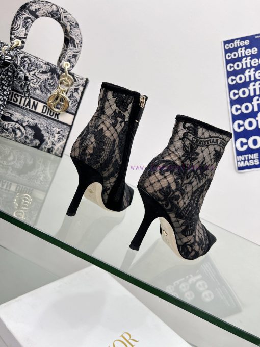 Follow the bootsJ'ADIOR Embroidered Jacquard Mesh Boots Dior 2023 Spring/Summer Latest Coloratfjnldy - Image 8