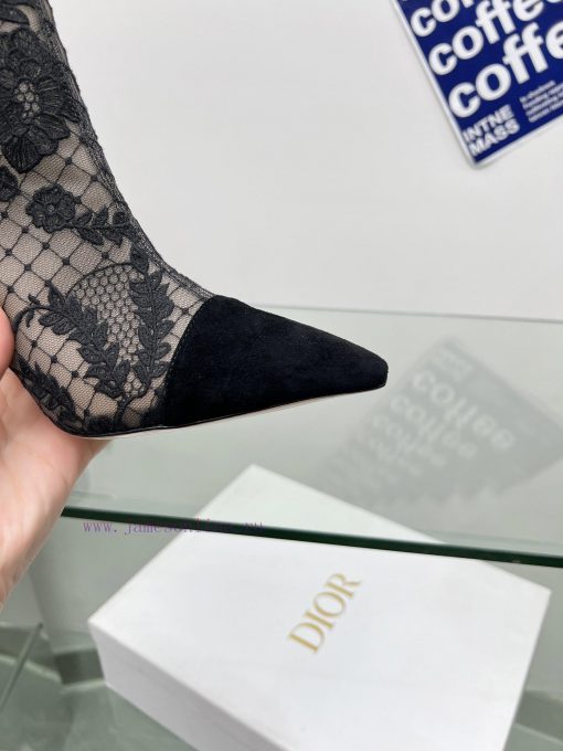 Follow the bootsJ'ADIOR Embroidered Jacquard Mesh Boots Dior 2023 Spring/Summer Latest Coloro2pn7fgr - Image 6