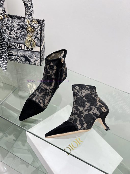 Follow the bootsJ'ADIOR Embroidered Jacquard Mesh Boots Dior 2023 Spring/Summer Latest Color86wpfhlz - Image 8