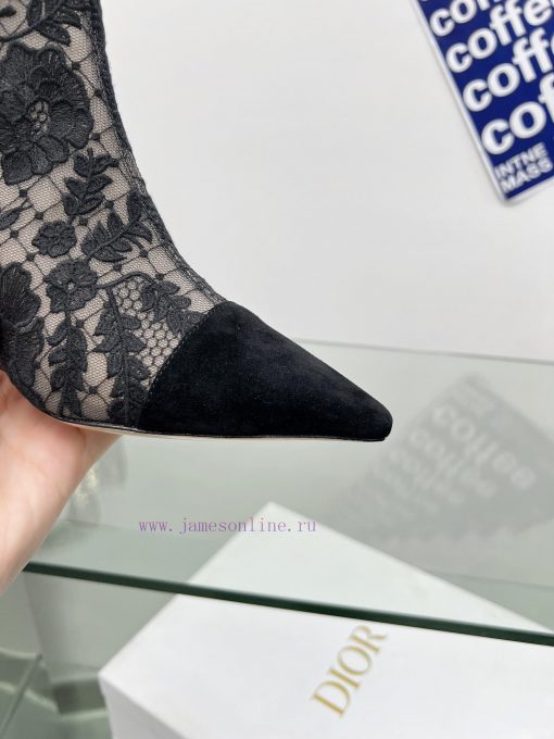 Follow the bootsJ'ADIOR Embroidered Jacquard Mesh Boots Dior 2023 Spring/Summer Latest Color86wpfhlz - Image 9