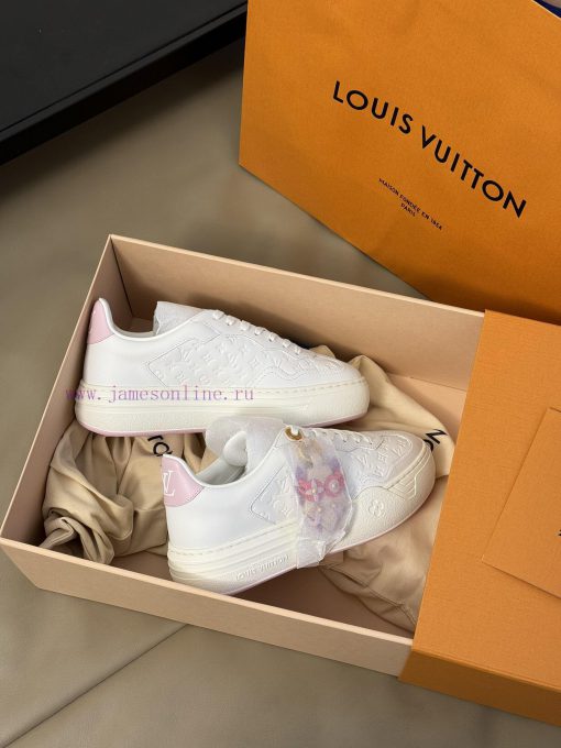 LV 2024 new thick soled white shoesAuthentic purchase, original version one-to-oneTop qualitpk91uuvt