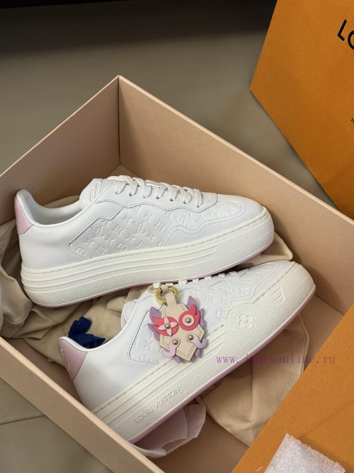 LV 2024 new thick soled white shoesAuthentic purchase, original version one-to-oneTop qualitpk91uuvt - Image 7