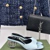 Gucci24S Spring/Summer New Product: Double G Heel Slippers Made of Imported Small Leather Inma42uupc