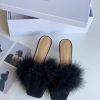 High quality Maison Margiela MM6 new slippersUpper mink fur lining sheepskin heel height 5.5uzgezfyc