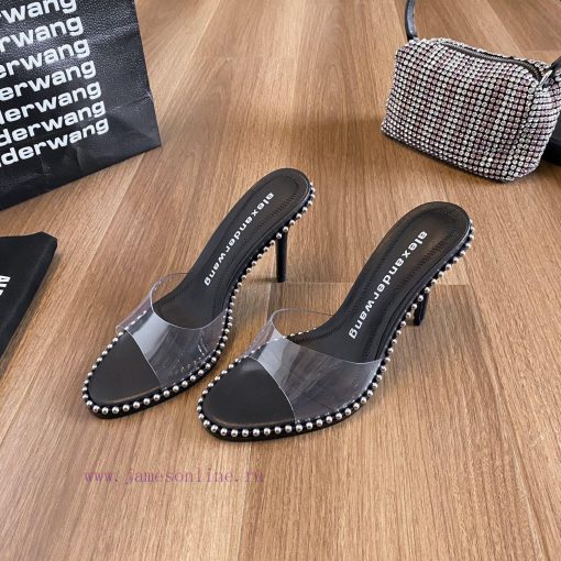 Alexander Wang Alexander King's high-quality original material high-heeled sandals Original t82rzov2 - Image 9