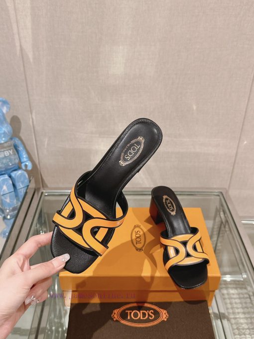 -24Ss new Tod * buckle thick heel slippersThis sandal is made of soft leather, cut into the 6ssug55z - Image 6