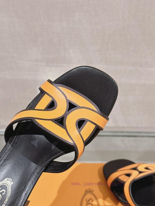-24Ss new Tod * buckle thick heel slippersThis sandal is made of soft leather, cut into the 6ssug55z - Image 7