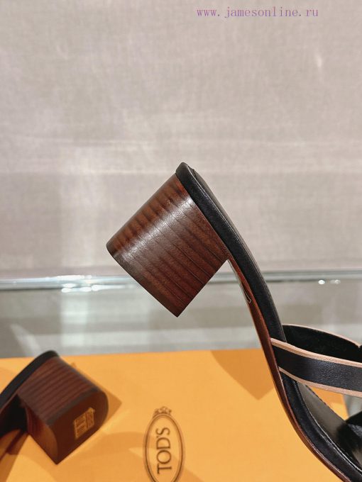 -24Ss new Tod * buckle thick heel slippersThis sandal is made of soft leather, cut into the owsc6tqt - Image 7