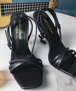 Mi 2024 Early Spring New CollectionThe top Saint Laurent YSL logo and high-heeled sandals arg25t5gbn