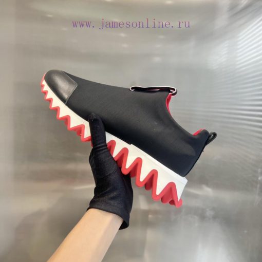 ╔ 🦈 Black stretch fabric shark bottom ╗️Top level customized version𝑪𝒉𝒓𝒊𝒔𝒕𝒊𝒂𝒏 𝑳𝒐𝒖𝒃𝒐𝒖𝒕𝒊𝒏Whethvpaqtlmu - Image 5