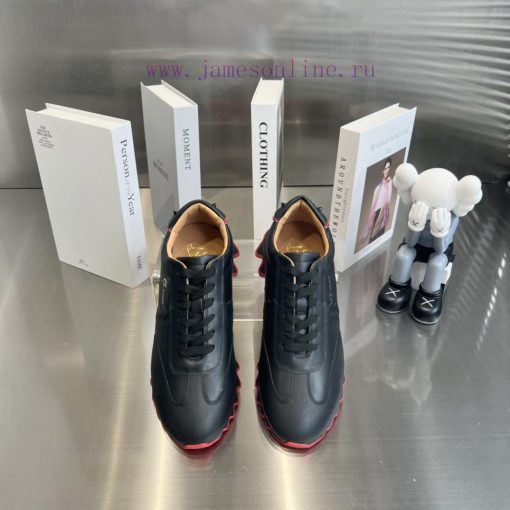 ╔ 🦈 All black shark sole ╗️Top level customized version𝑪𝒉𝒓𝒊𝒔𝒕𝒊𝒂𝒏 𝑳𝒐𝒖𝒃𝒐𝒖𝒕𝒊𝒏Whether it's the l8a6wrhbo - Image 3