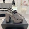 𝗖𝗛𝗔𝗡𝗘𝗟 Fashion Show Coarse Heel Water Platform Sandals Popular Running Single Explosive Prodeywg2f8g