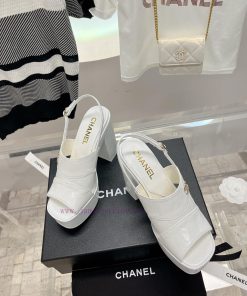 𝗖𝗛𝗔𝗡𝗘𝗟 Fashion Show Coarse Heel Water Platform Sandals Popular Running Single Explosive Prodmmly65eq