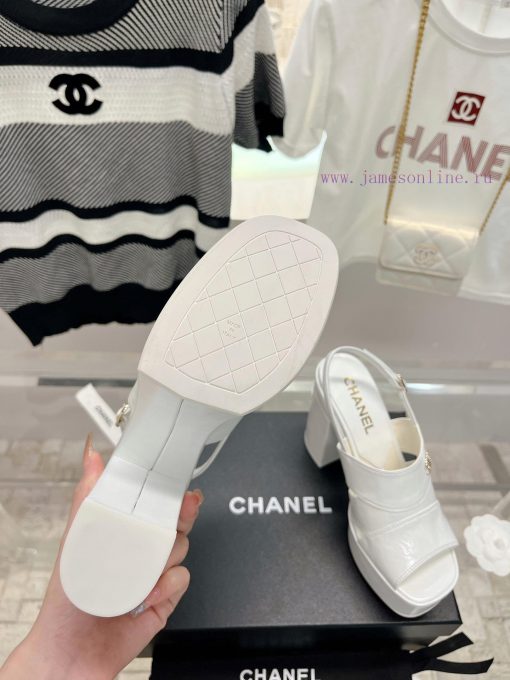 𝗖𝗛𝗔𝗡𝗘𝗟 Fashion Show Coarse Heel Water Platform Sandals Popular Running Single Explosive Prodmmly65eq - Image 10