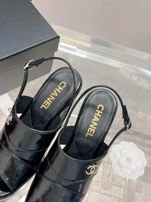 𝗖𝗛𝗔𝗡𝗘𝗟 Fashion Show Coarse Heel Water Platform Sandals Popular Running Single Explosive Prodv0tu3yrt - Image 7