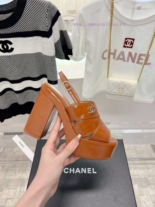 𝗖𝗛𝗔𝗡𝗘𝗟 Fashion Show Coarse Heel Water Platform Sandals Popular Running Single Explosive Prodvsnxtmid - Image 6
