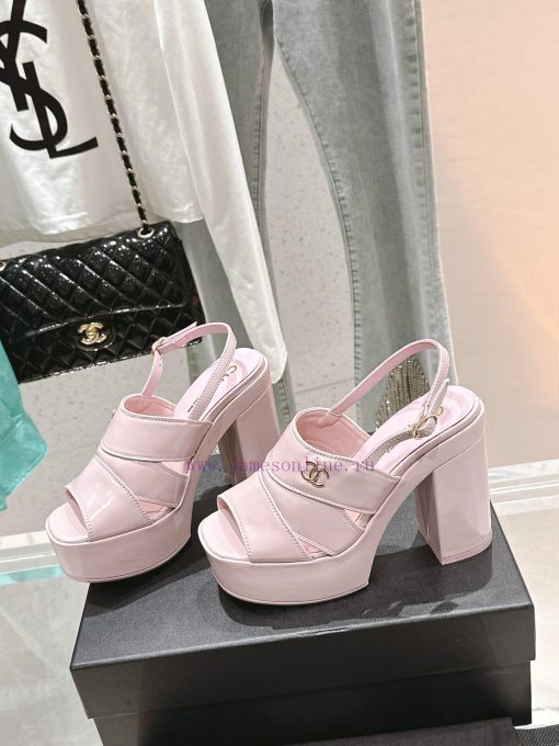 𝗖𝗛𝗔𝗡𝗘𝗟 Fashion Show Coarse Heel Water Platform Sandals Popular Running Single Explosive Prod4sqfq5o5