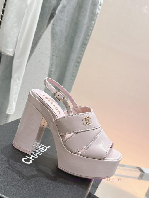 𝗖𝗛𝗔𝗡𝗘𝗟 Fashion Show Coarse Heel Water Platform Sandals Popular Running Single Explosive Prod4sqfq5o5 - Image 5