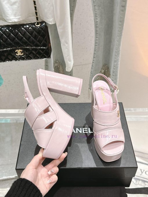 𝗖𝗛𝗔𝗡𝗘𝗟 Fashion Show Coarse Heel Water Platform Sandals Popular Running Single Explosive Prod4sqfq5o5 - Image 6
