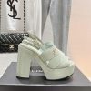 𝗖𝗛𝗔𝗡𝗘𝗟 Fashion Show Coarse Heel Water Platform Sandals Popular Running Single Explosive Prodzkuh0556