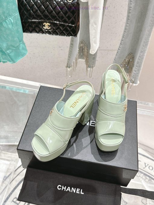 𝗖𝗛𝗔𝗡𝗘𝗟 Fashion Show Coarse Heel Water Platform Sandals Popular Running Single Explosive Prodzkuh0556 - Image 3