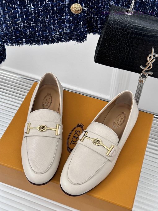 Tods Classic Coarse Heel Horseneck BuckleLefu shoesSignature T-shaped buckle, simple and exqre82qnv9 - Image 3