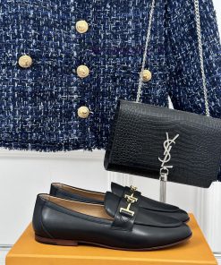 Tods Classic Coarse Heel Horseneck BuckleLefu shoesSignature T-shaped buckle, simple and exql1ssxfgi