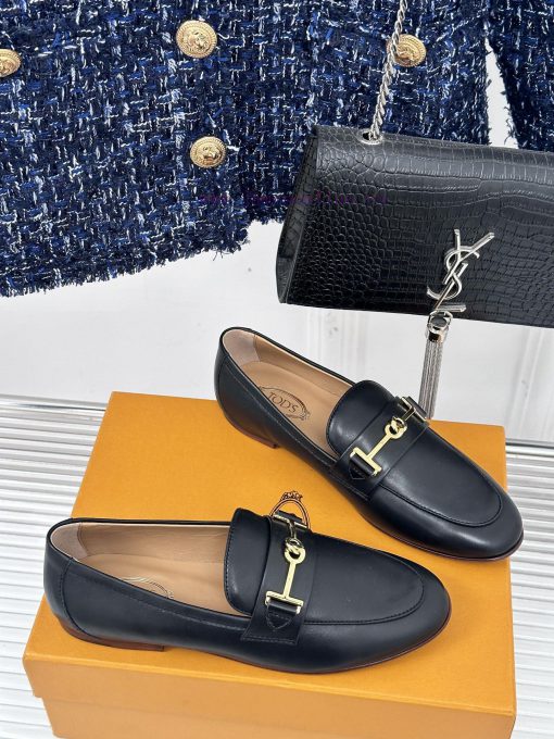 Tods Classic Coarse Heel Horseneck BuckleLefu shoesSignature T-shaped buckle, simple and exql1ssxfgi - Image 4