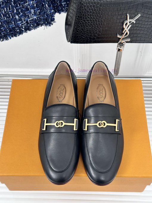 Tods Classic Coarse Heel Horseneck BuckleLefu shoesSignature T-shaped buckle, simple and exql1ssxfgi - Image 5