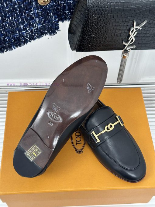 Tods Classic Coarse Heel Horseneck BuckleLefu shoesSignature T-shaped buckle, simple and exql1ssxfgi - Image 10