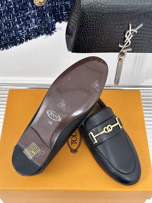 Tods Classic Coarse Heel Horseneck BuckleLefu shoesSignature T-shaped buckle, simple and exqb03jjuy2 - Image 10