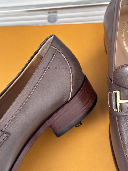 Tods Classic Coarse Heel Horseneck BuckleLefu shoesSignature T-shaped buckle, simple and exqssgdp57q - Image 7