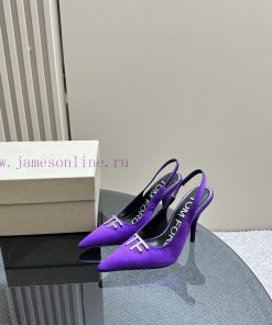 Top tierTOM FORD Pointed Fashion Show High Heels——————Silk face, leather face, crocodile patfeguy7yc