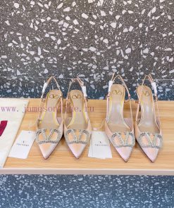 Valentino VLogo series shoes, the latest rhinestone buckle series, the most detailed and perruevk021