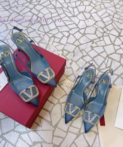 Valentino VLogo series shoes, the latest rhinestone buckle series, the most detailed and perz2fe03tn