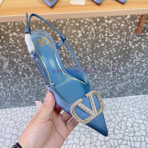 Valentino VLogo series shoes, the latest rhinestone buckle series, the most detailed and perz2fe03tn - Image 6