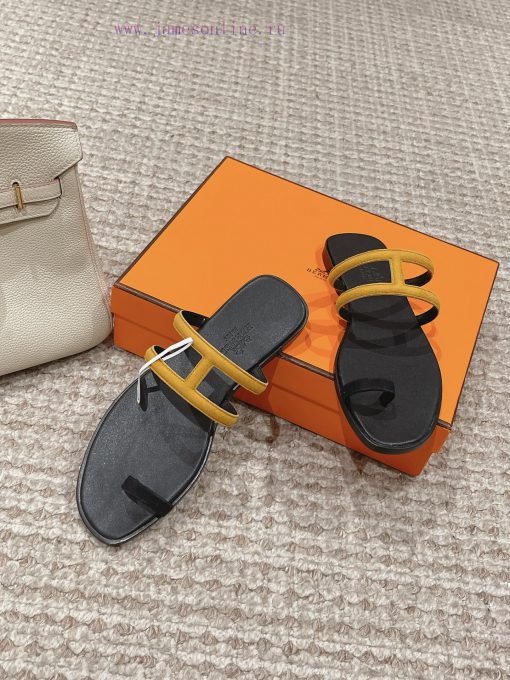 Hermes H Slippers Oran Sandals Collection - Fashionable and Versatile, Super Comfortable, Ev63jywk89 - Image 6