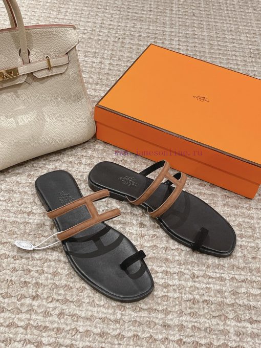 Hermes H Slippers Oran Sandals Collection - Fashionable and Versatile, Super Comfortable, Evtkhymwp9 - Image 4