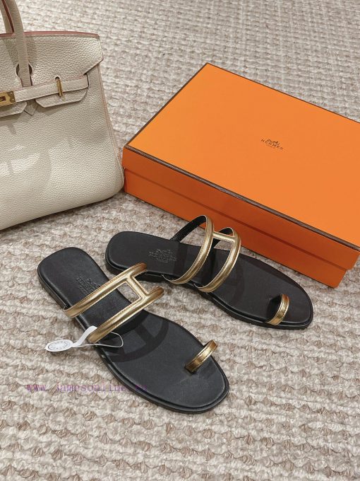 Hermes H Slippers Oran Sandals Collection - Fashionable and Versatile, Super Comfortable, Evtrzhl364 - Image 4