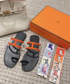 Hermes H Slippers Oran Sandals Collection - Fashionable and Versatile, Super Comfortable, Evm8eyf0bo