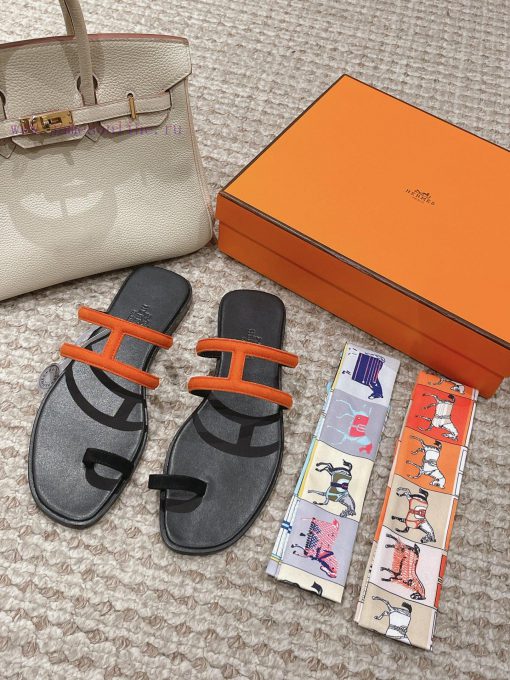 Hermes H Slippers Oran Sandals Collection - Fashionable and Versatile, Super Comfortable, Evm8eyf0bo - Image 2