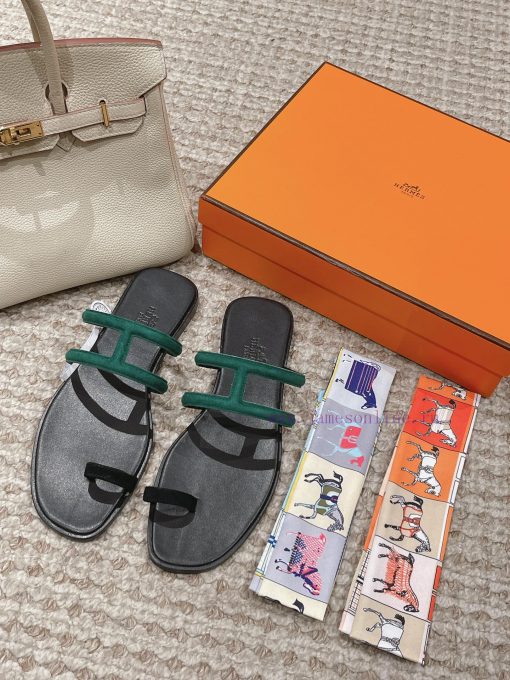 Hermes H Slippers Oran Sandals Collection - Fashionable and Versatile, Super Comfortable, Ev2vm8yx65
