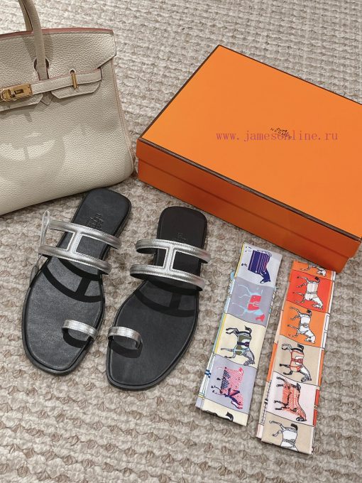 Hermes H Slippers Oran Sandals Collection - Fashionable and Versatile, Super Comfortable, Evbkvytroj