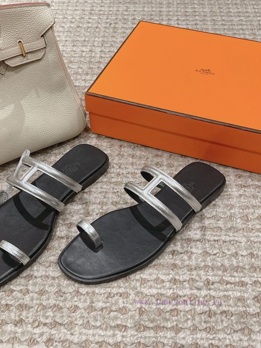 Hermes H Slippers Oran Sandals Collection - Fashionable and Versatile, Super Comfortable, Evbkvytroj - Image 3