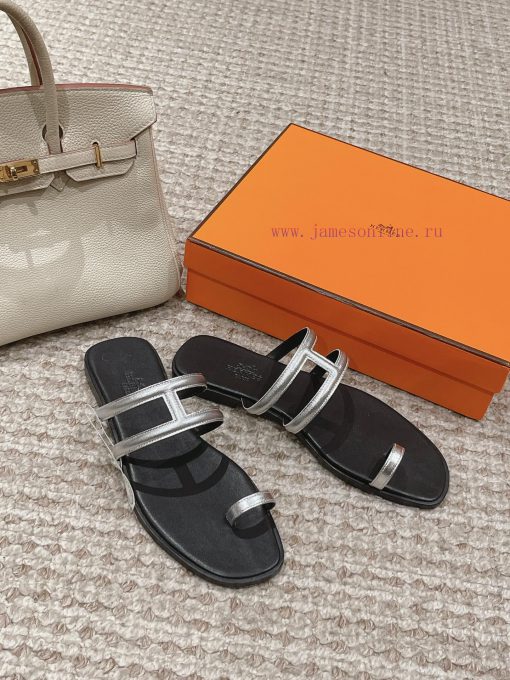 Hermes H Slippers Oran Sandals Collection - Fashionable and Versatile, Super Comfortable, Evbkvytroj - Image 4