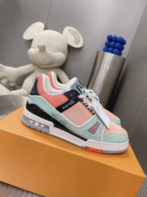 Couple style macaron series pure manual abrasion process 𝙇𝙑𝘁𝗿𝗮𝗶𝗻𝗲𝗿 low top sports shoes, cuspjrklg5q - Image 2